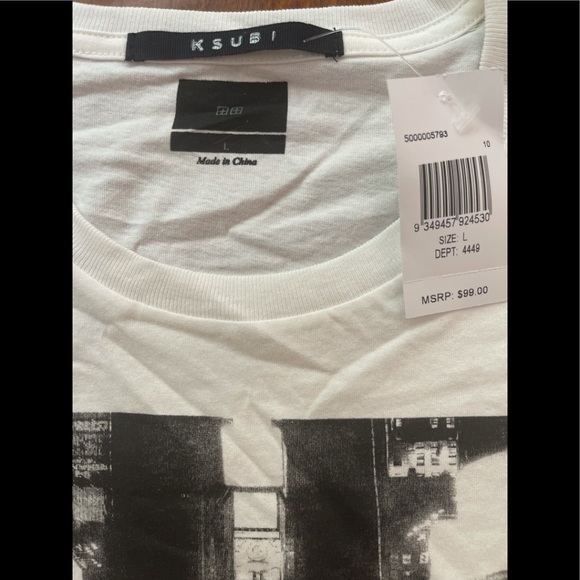 NWT KSUBI NEW NYC SEEING LINES SHORT SLEEVE TEE | SMALL - Picture 8 of 10